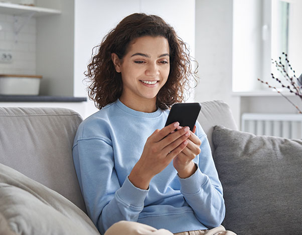 Staff member using the staff app