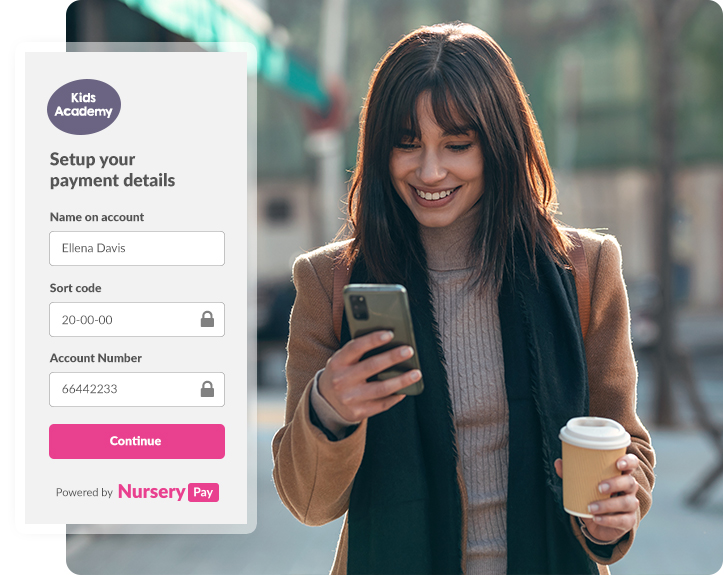 Easy to setup direct debits with Nursery Pay