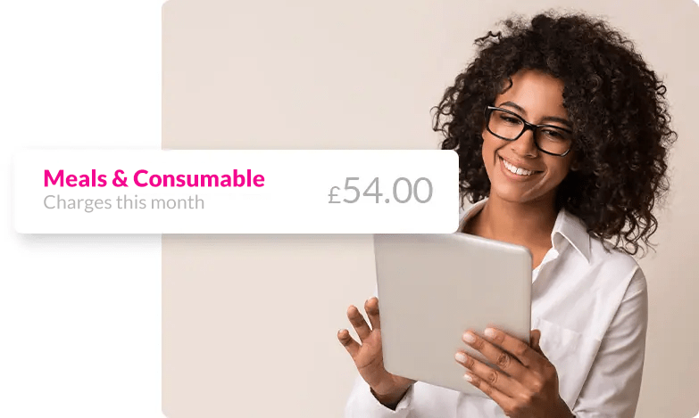 Consumable charges with invoice and funding