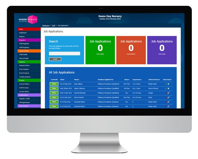 .Childcare Centre Management Apps.